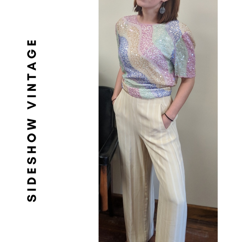 Cream & White Isabel Ardee Pants - Size 4 (EUC)